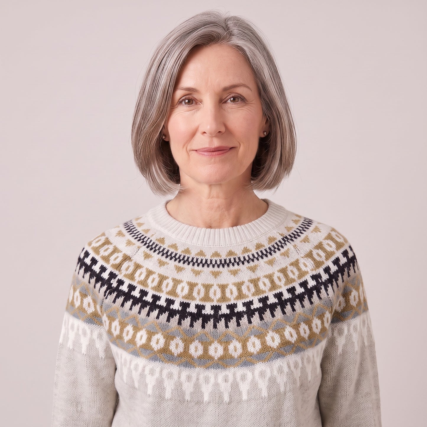 Roberta fair isle yoke sweater, beeld 4