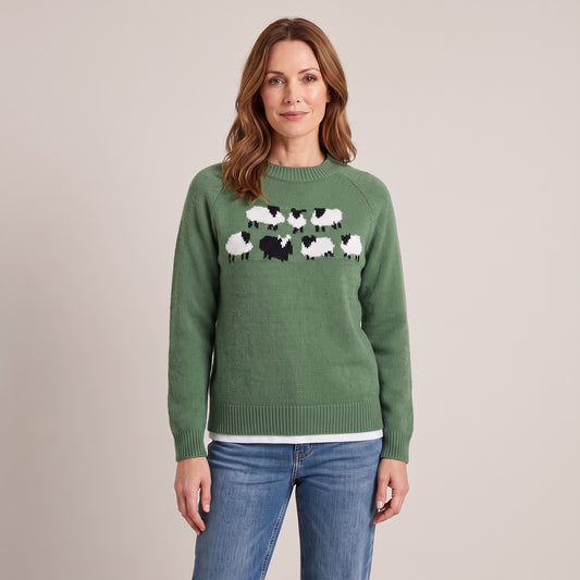 Winona sheep motif sweater, beeld 2