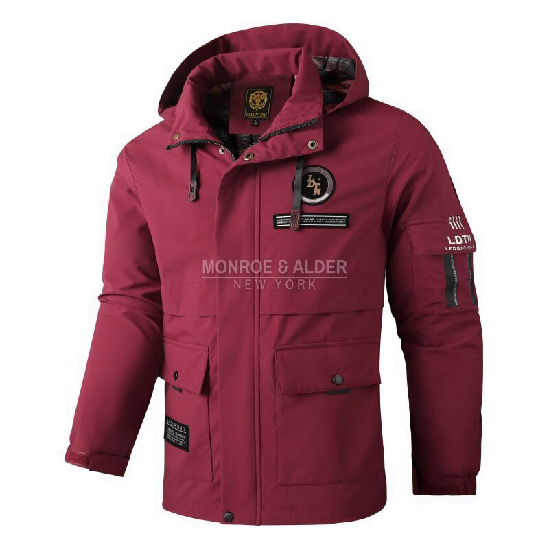 The Tribeca jacket in red