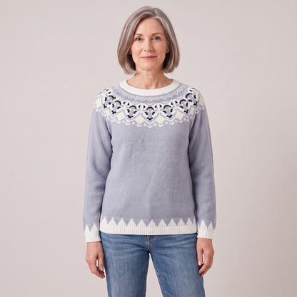 Winifred fair isle yoke sweater, beeld 2