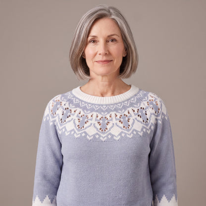 Winifred fair isle yoke sweater, beeld 4