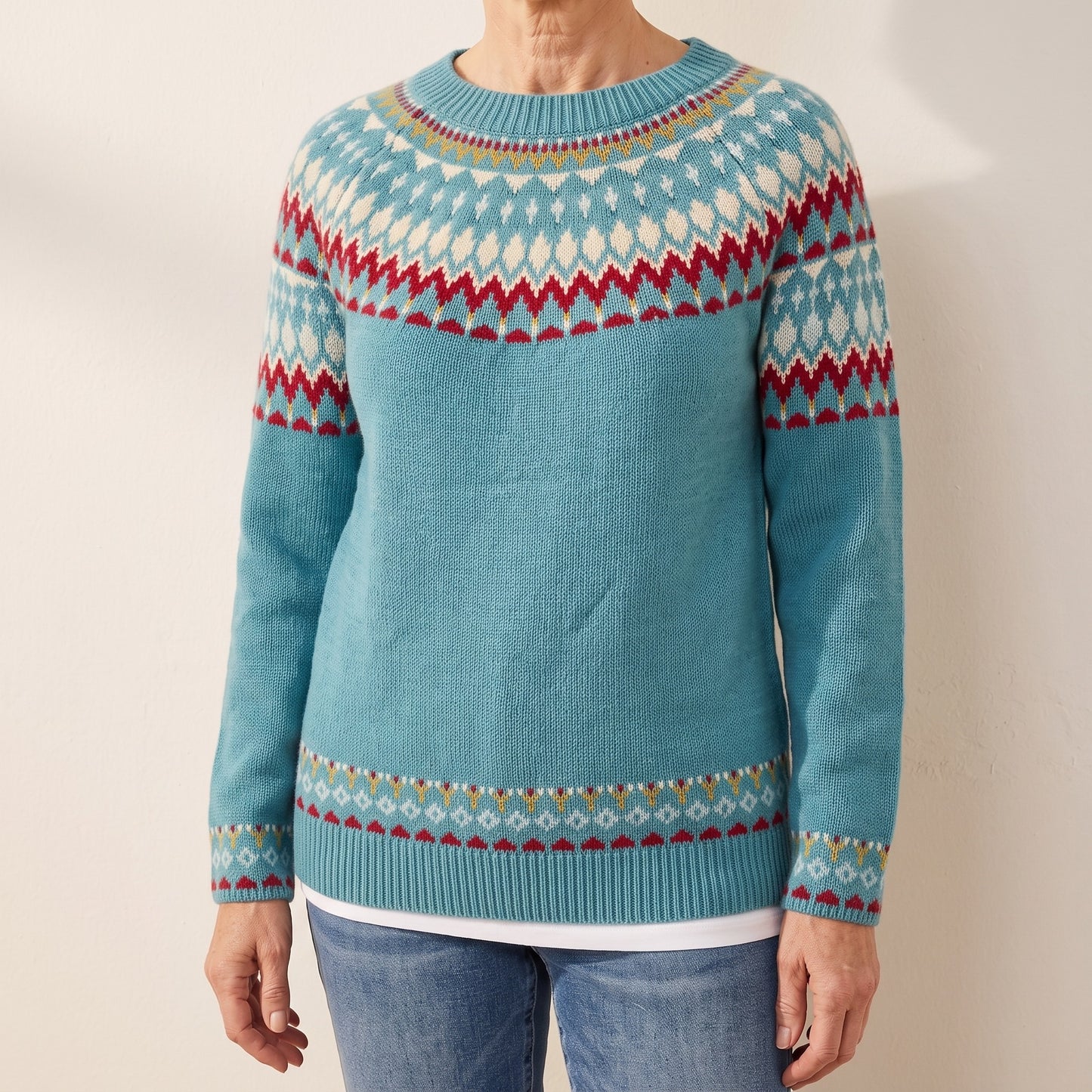 Cordelia nordic fair isle sweater, beeld 1