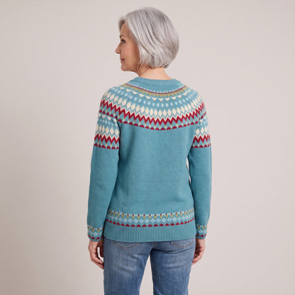 Cordelia nordic fair isle sweater, beeld 3