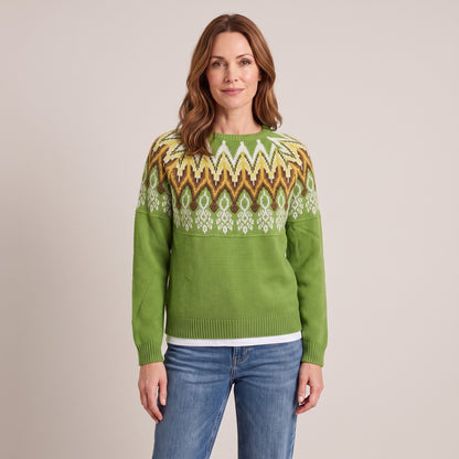 Theodora fair isle yoke sweater, beeld 2