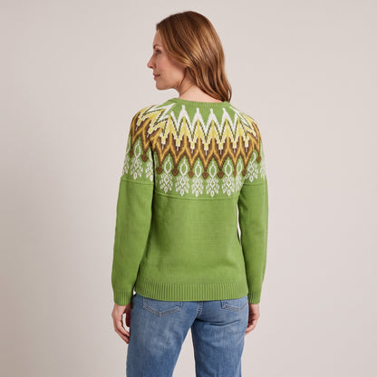 Theodora fair isle yoke sweater, beeld 3