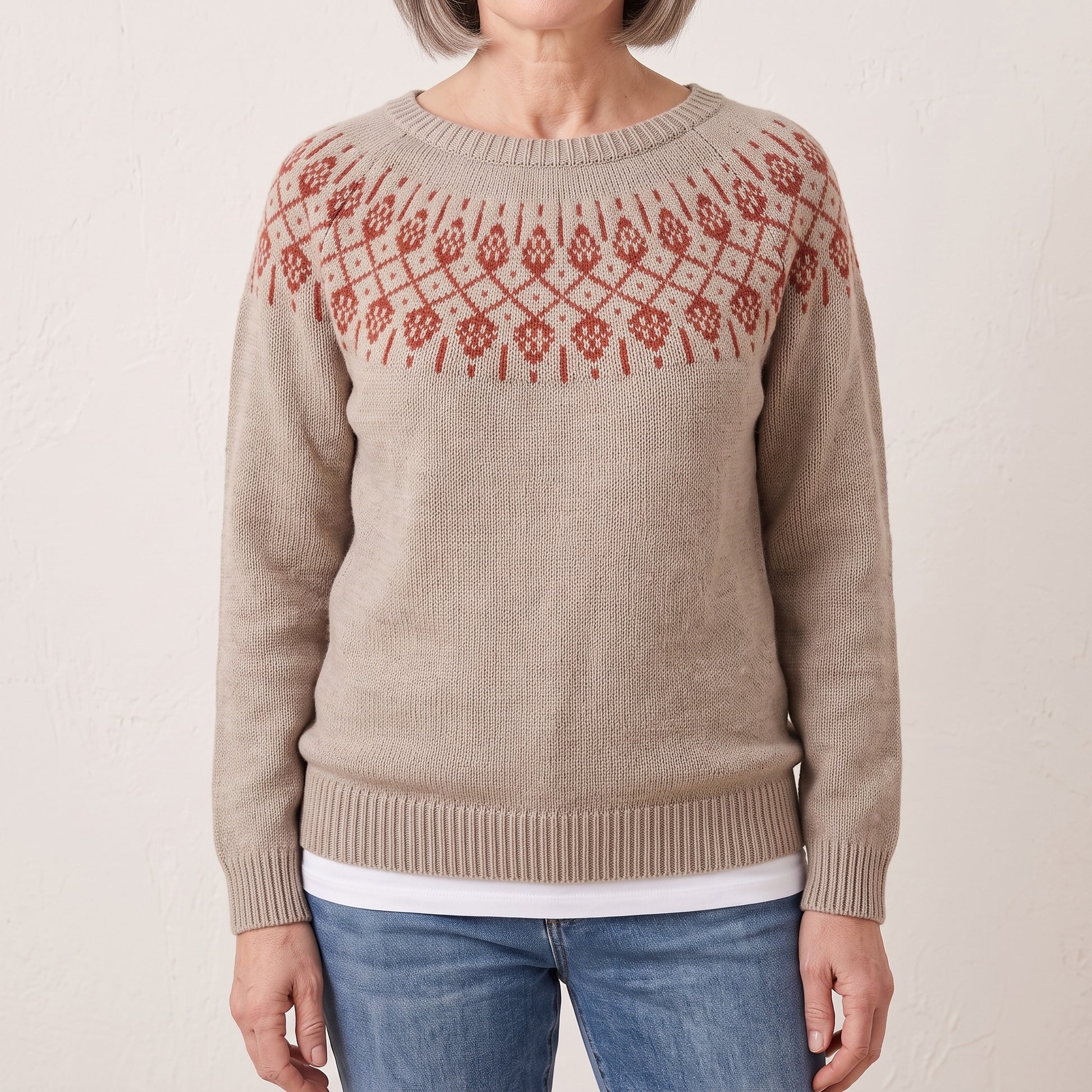 Augusta icelandic knit sweater, beeld 1