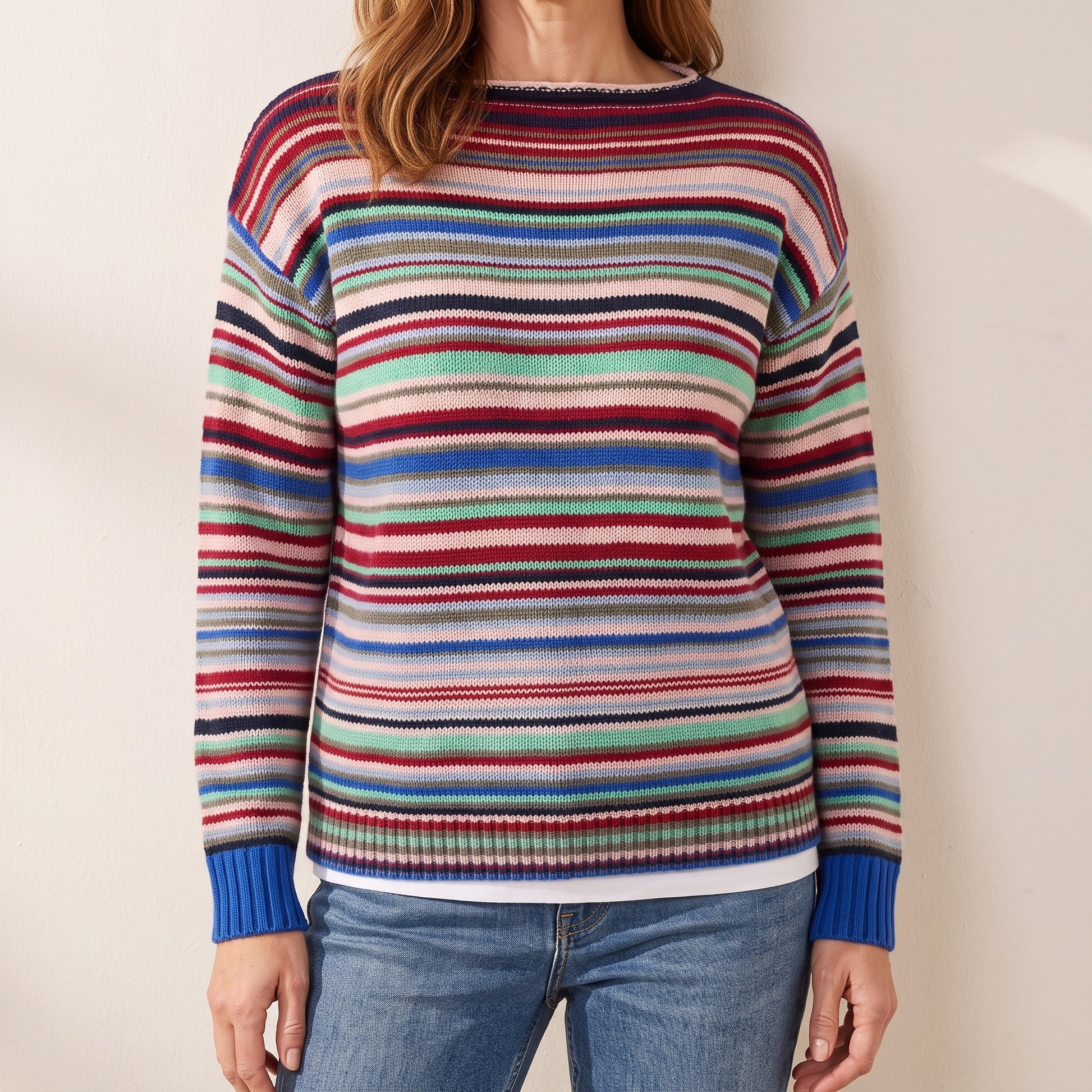 Rosemary striped knit sweater, beeld 1