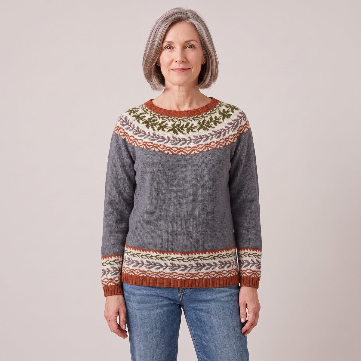 Priscilla nordic knit sweater, beeld 2