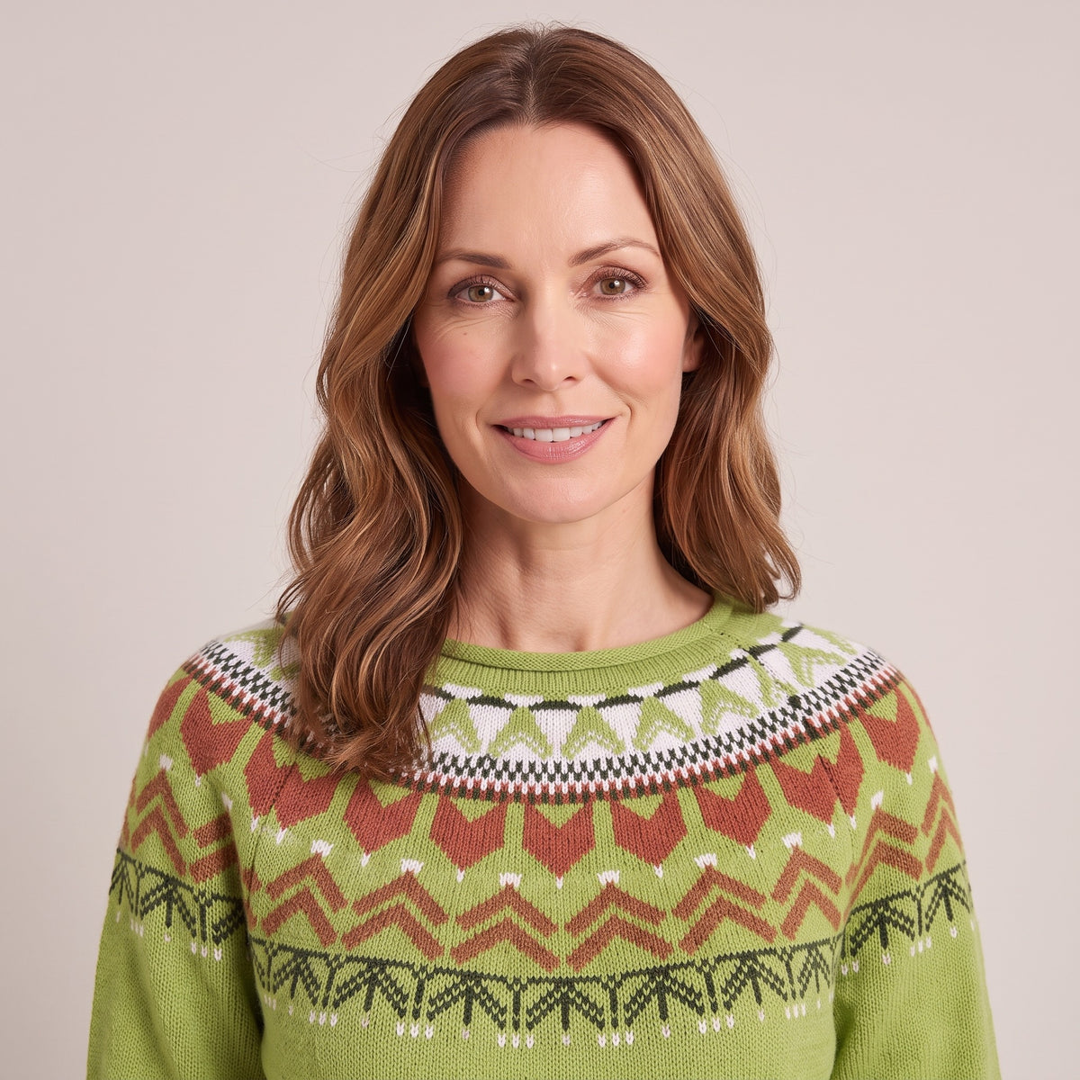 Dorothea fair isle yoke sweater, beeld 4