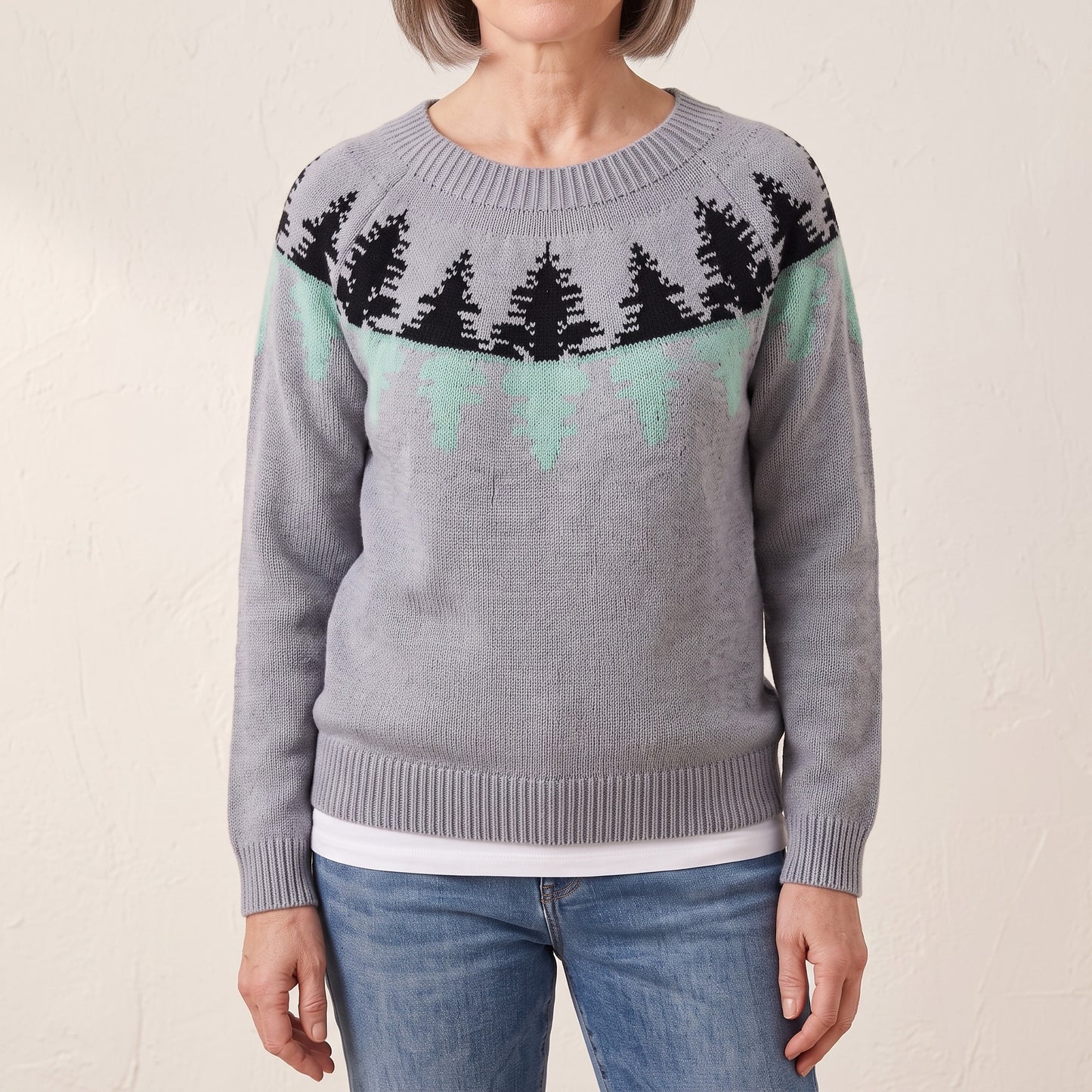 Marguerite forest knit sweater, beeld 1