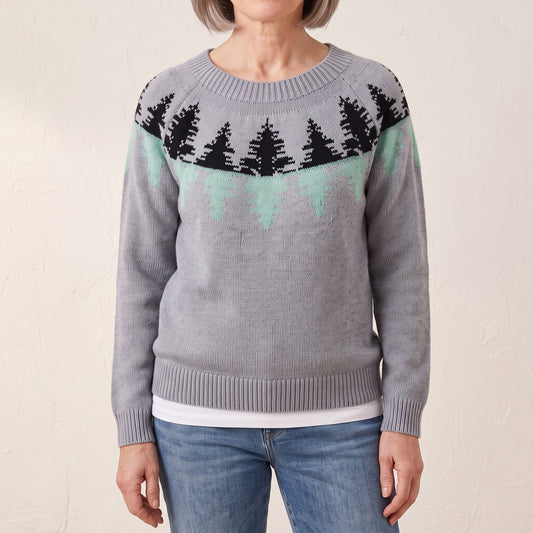 Marguerite forest knit sweater, beeld 1