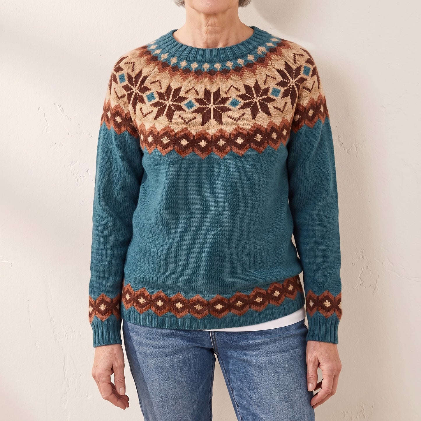 Beverly nordic snowflake sweater, beeld 1