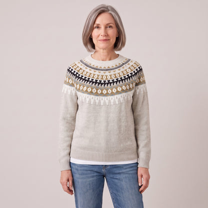 Roberta fair isle yoke sweater, beeld 2