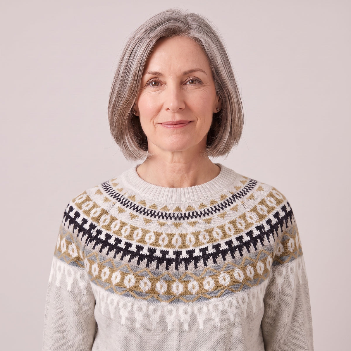 Roberta fair isle yoke sweater, beeld 4