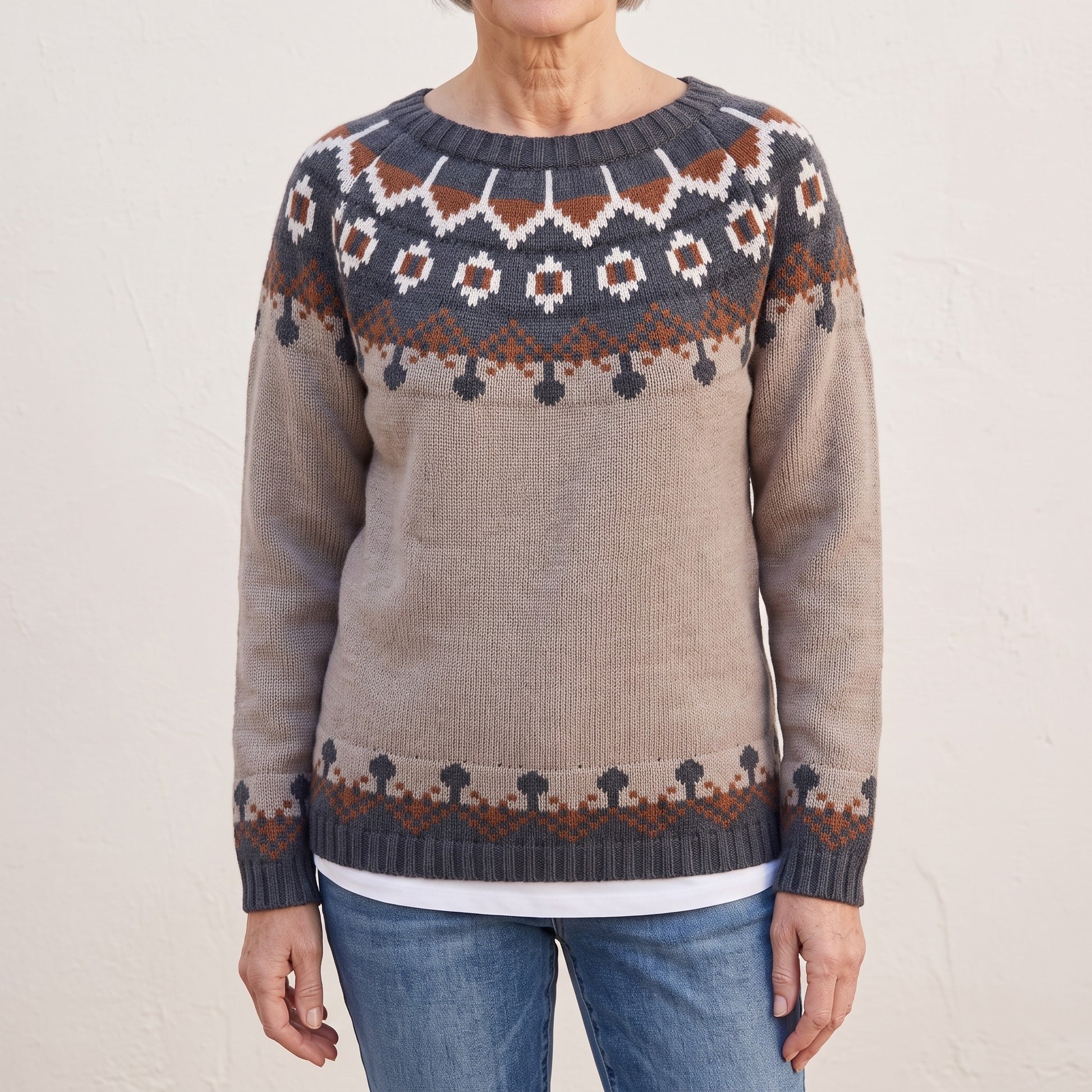 Bernadette nordic knit jumper, beeld 1