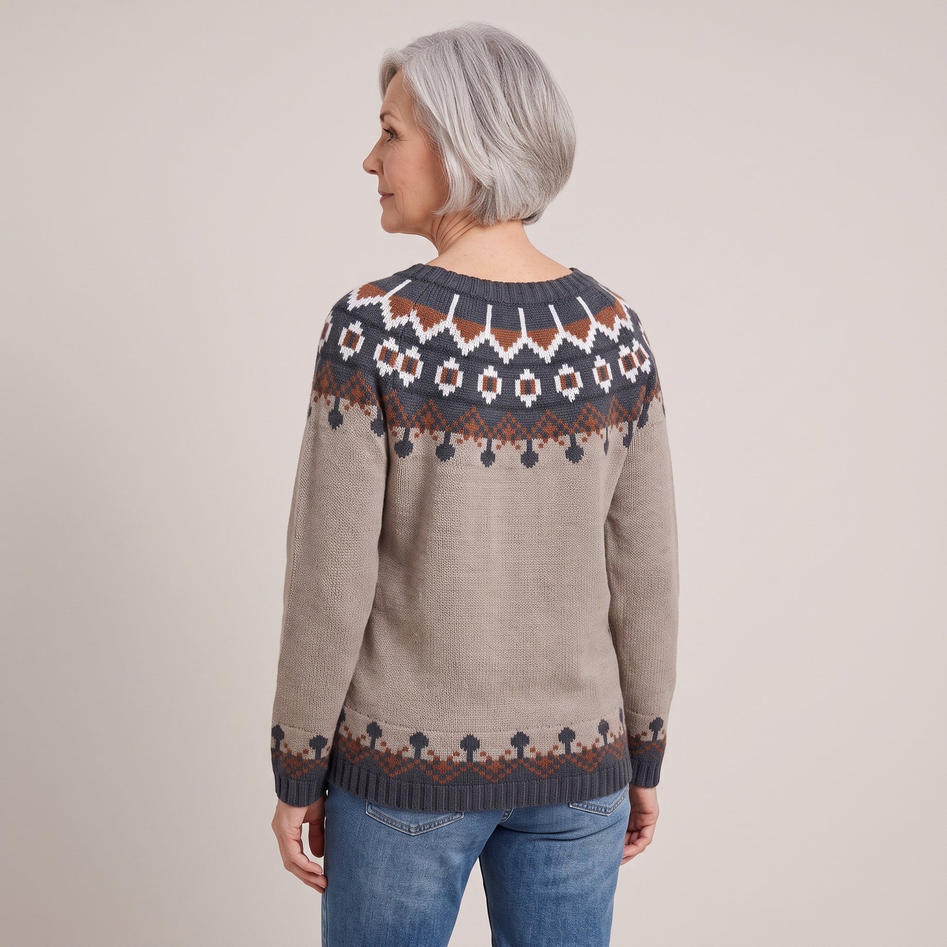 Bernadette nordic knit jumper, beeld 3