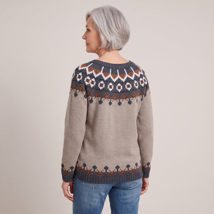 Bernadette nordic knit jumper, beeld 3