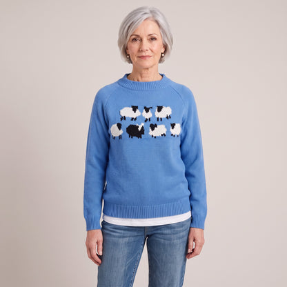Adelaide sheep motif sweater, beeld 2