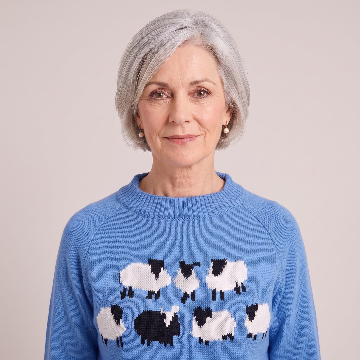 Adelaide sheep motif sweater, beeld 3