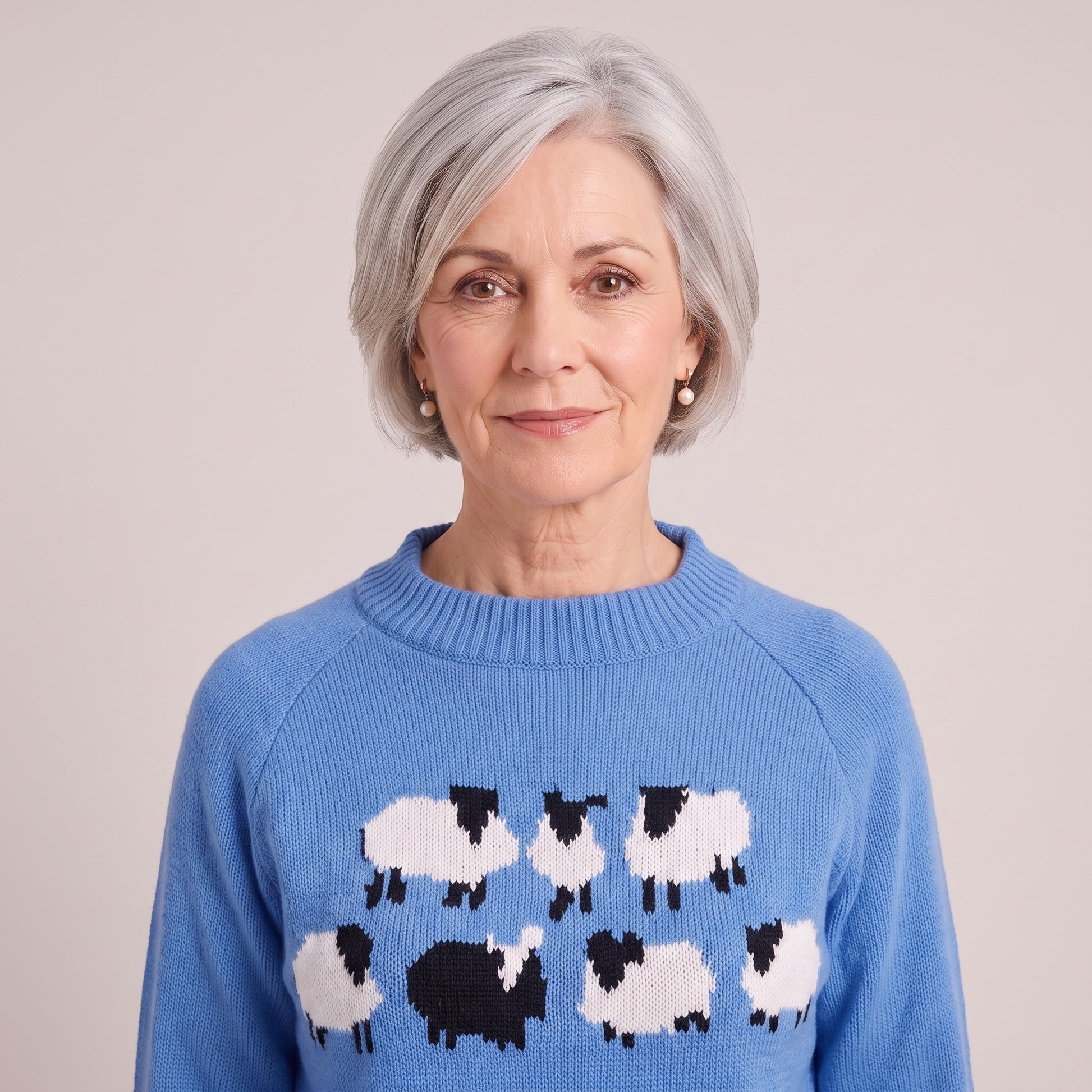 Adelaide sheep motif sweater, beeld 3