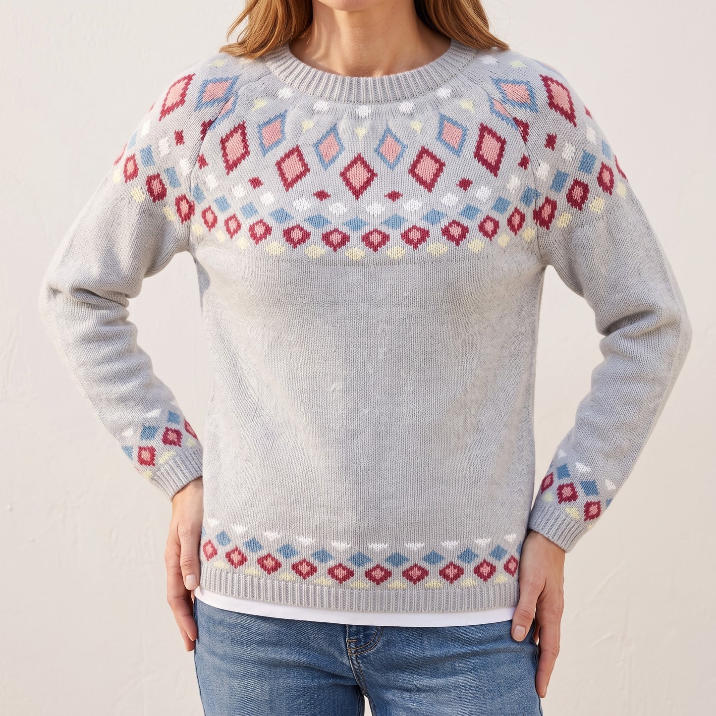 Lorraine nordic knit sweater, beeld 1