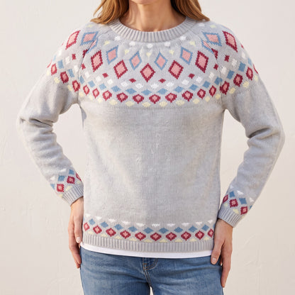 Lorraine nordic knit sweater, beeld 1