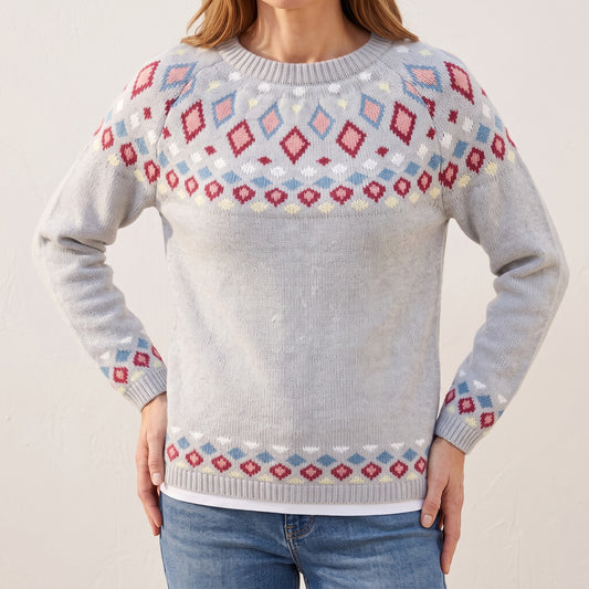 Lorraine nordic knit sweater, beeld 1