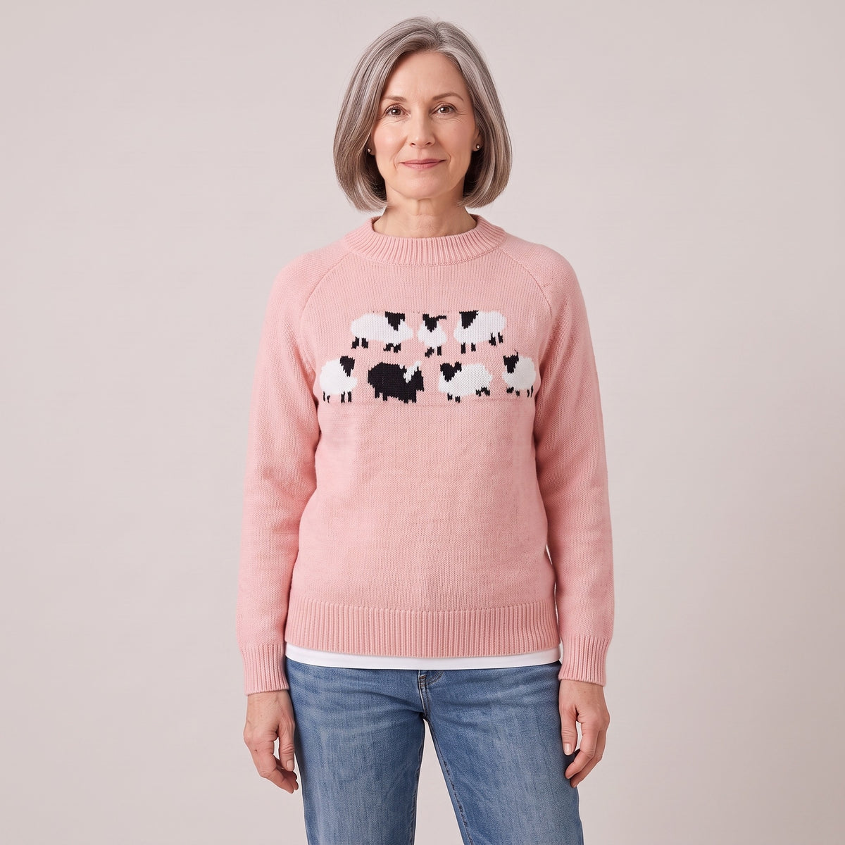 Harriet sheep motif sweater, beeld 2