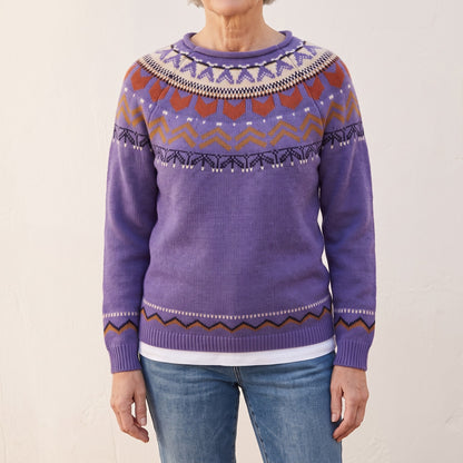Florence fair isle yoke sweater, beeld 1