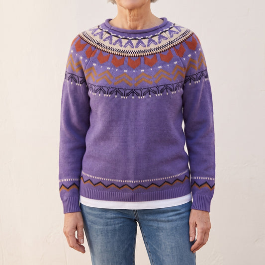 Florence fair isle yoke sweater, beeld 1