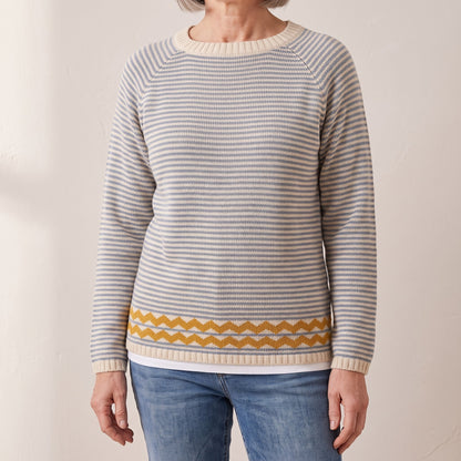 Marion striped knit sweater, beeld 1