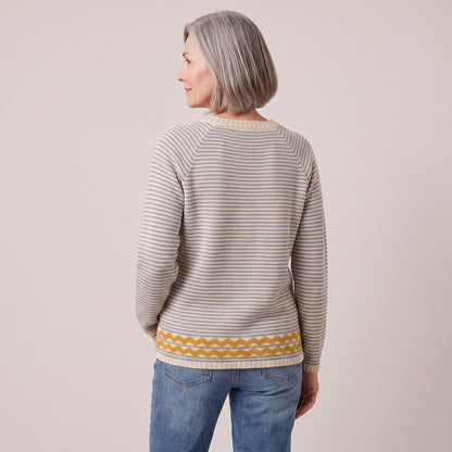 Marion striped knit sweater, beeld 3