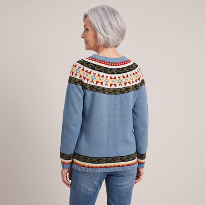 Estelle nordic fair isle sweater, beeld 3