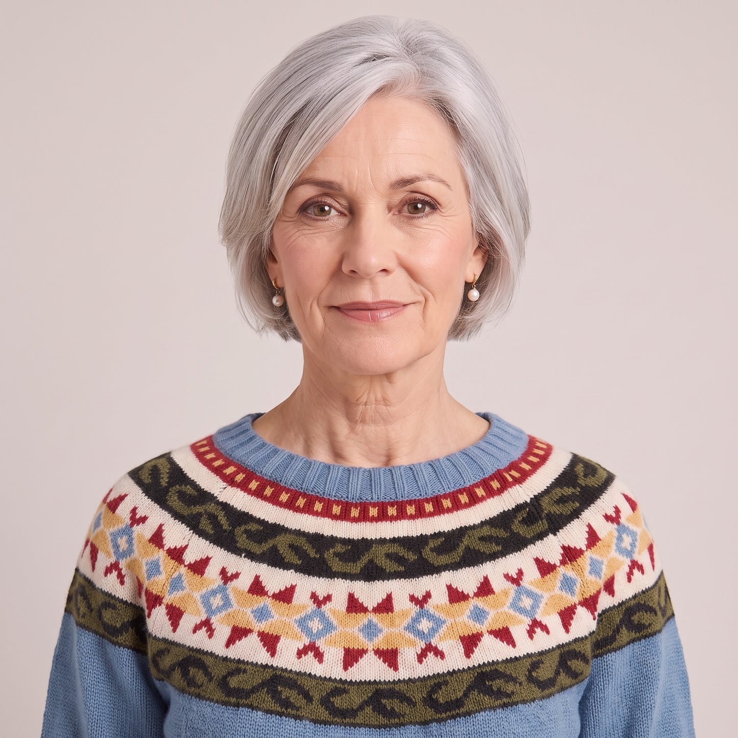 Estelle nordic fair isle sweater, beeld 4