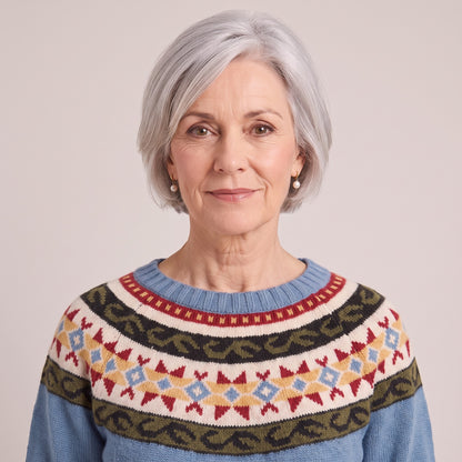 Estelle nordic fair isle sweater, beeld 4