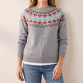 Miriam™ — Floral Yoke Sweater