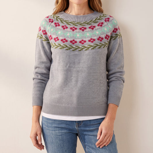 Miriam floral yoke sweater, beeld 1