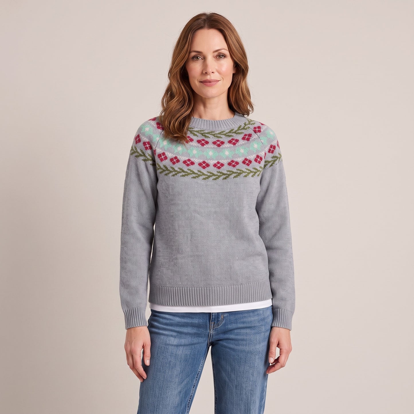Miriam floral yoke sweater, beeld 2