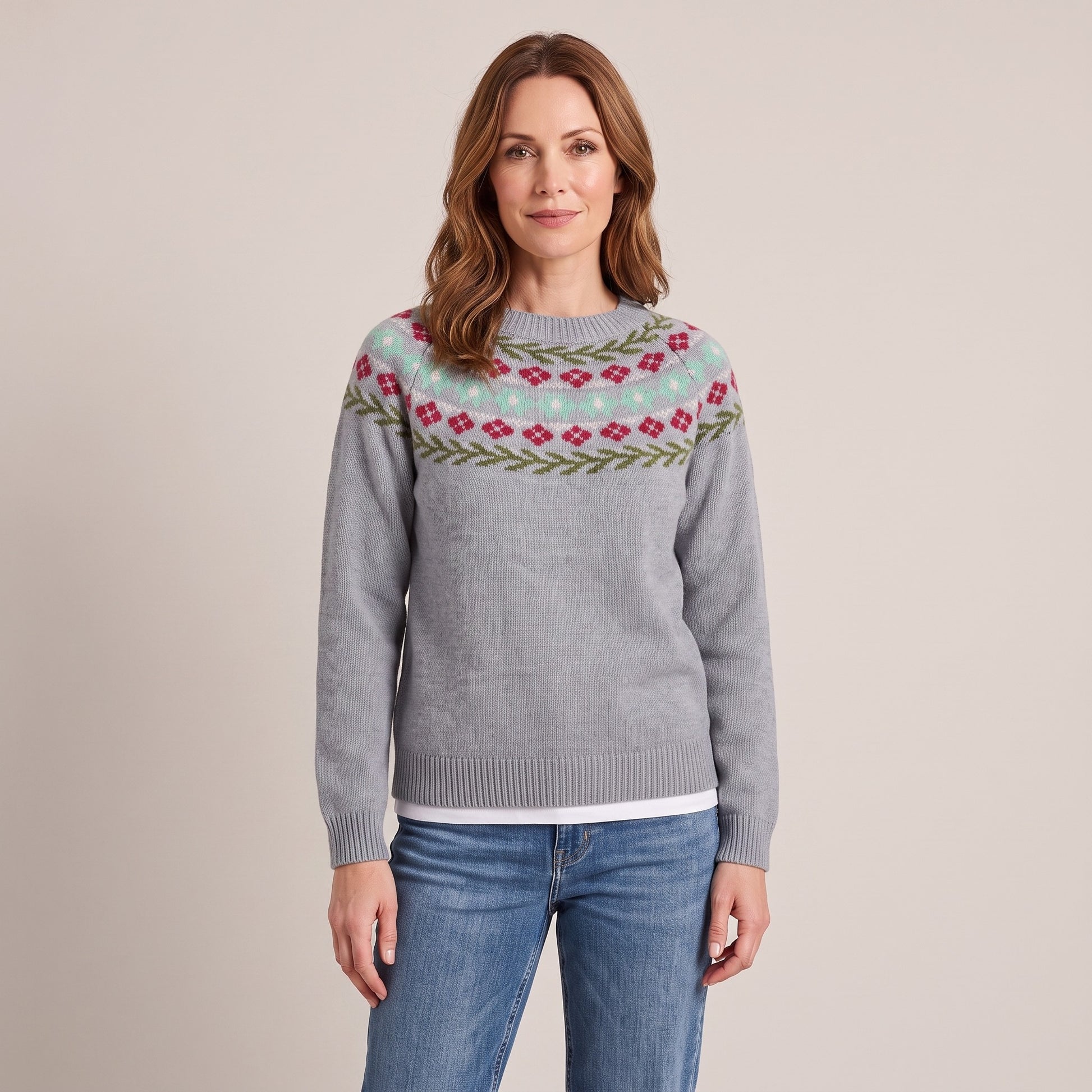 Miriam floral yoke sweater, beeld 2