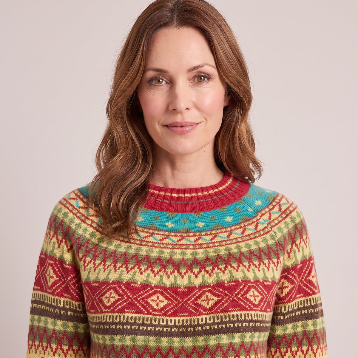 Naomi nordic snowflake sweater, beeld 4
