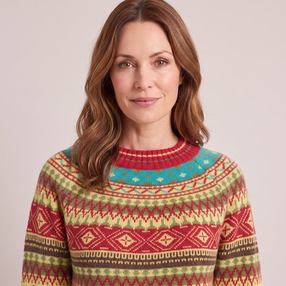Naomi nordic snowflake sweater, beeld 4