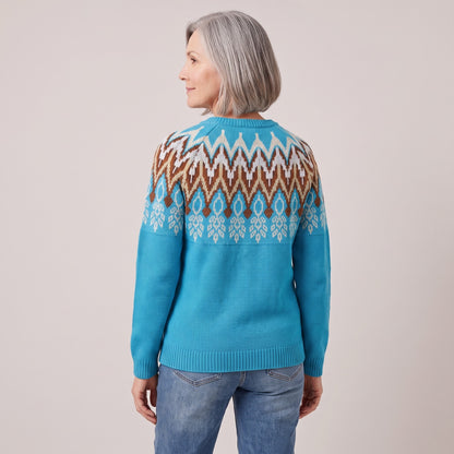 Eloise fair isle yoke sweater, beeld 3