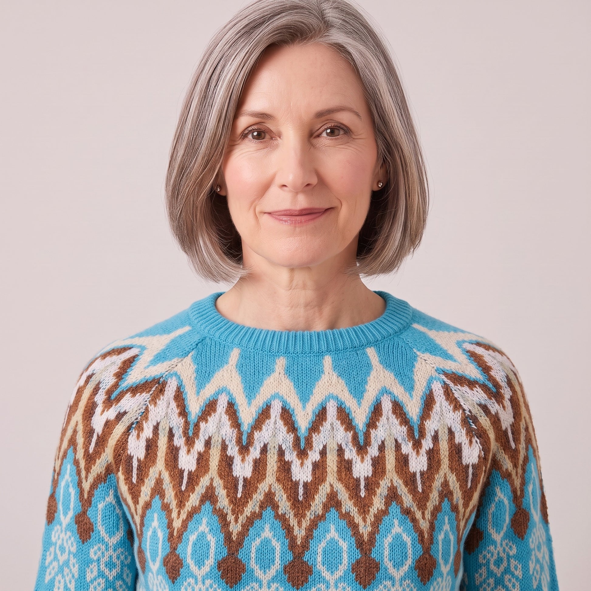 Eloise fair isle yoke sweater, beeld 4