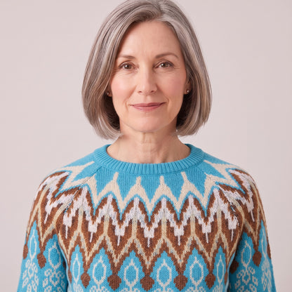 Eloise fair isle yoke sweater, beeld 4