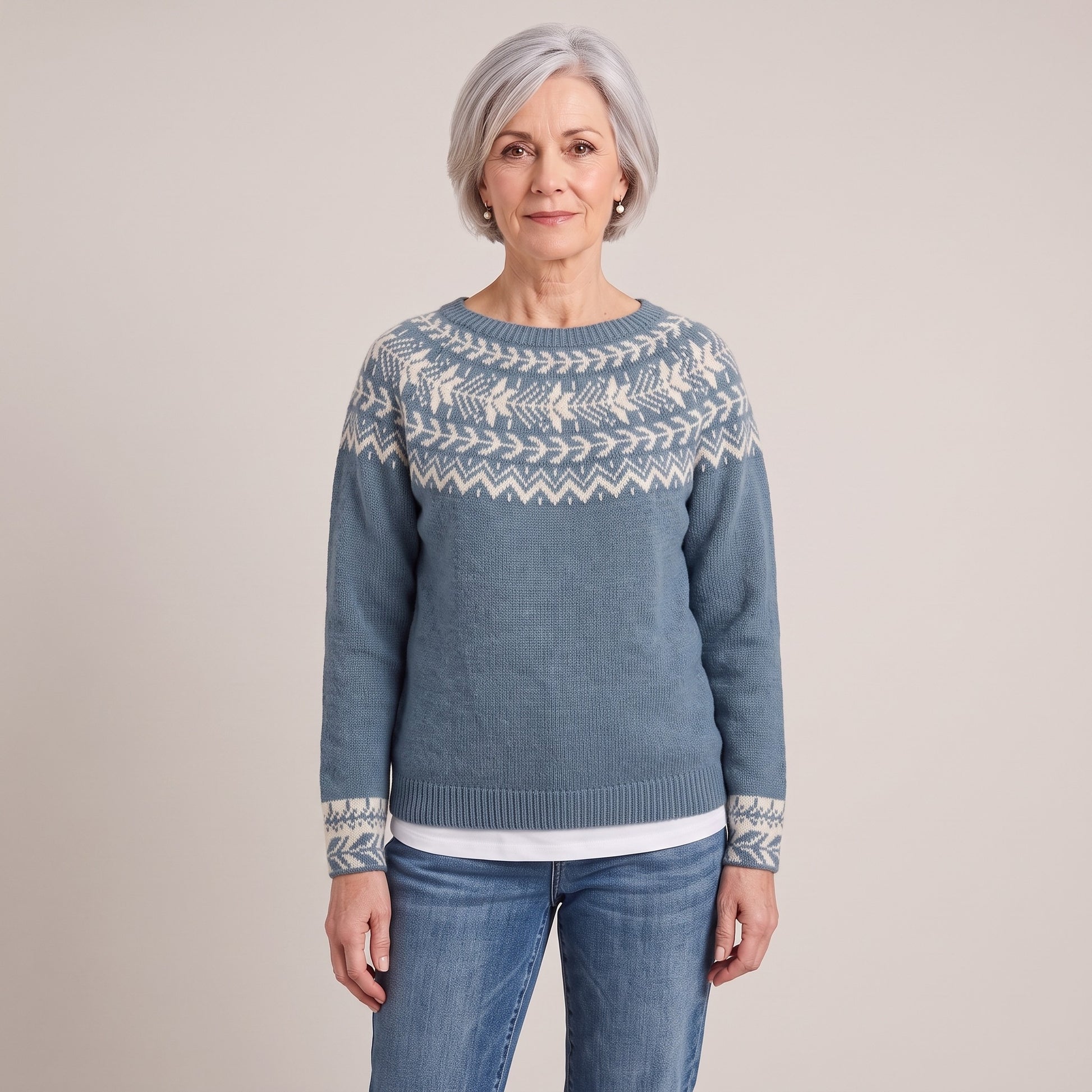 Odette nordic knit jumper, beeld 2