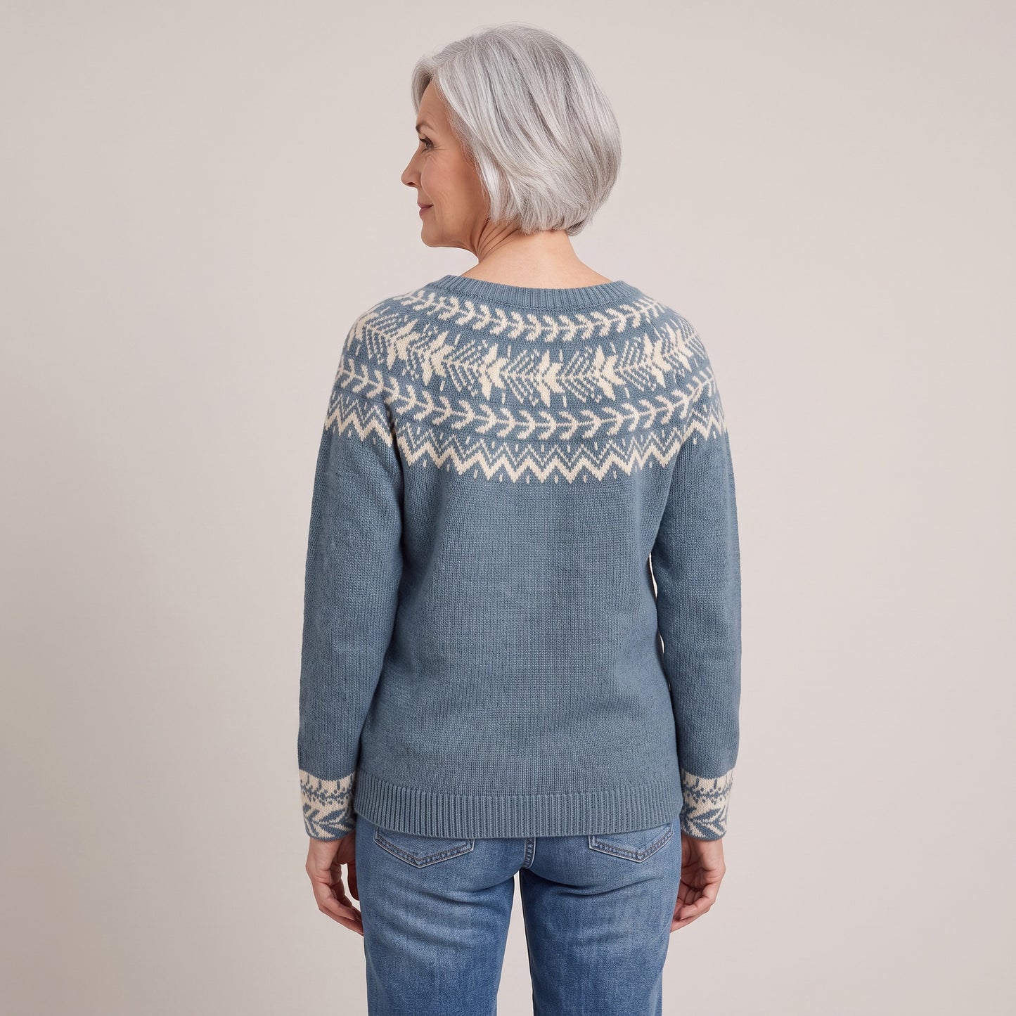 Odette nordic knit jumper, beeld 3