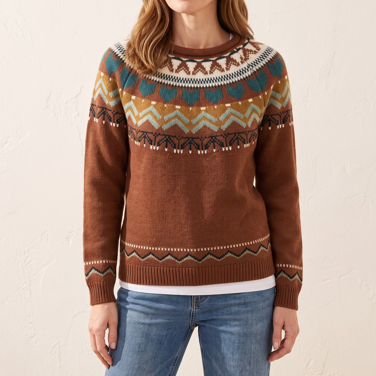 Corinne fair isle sweater, beeld 1