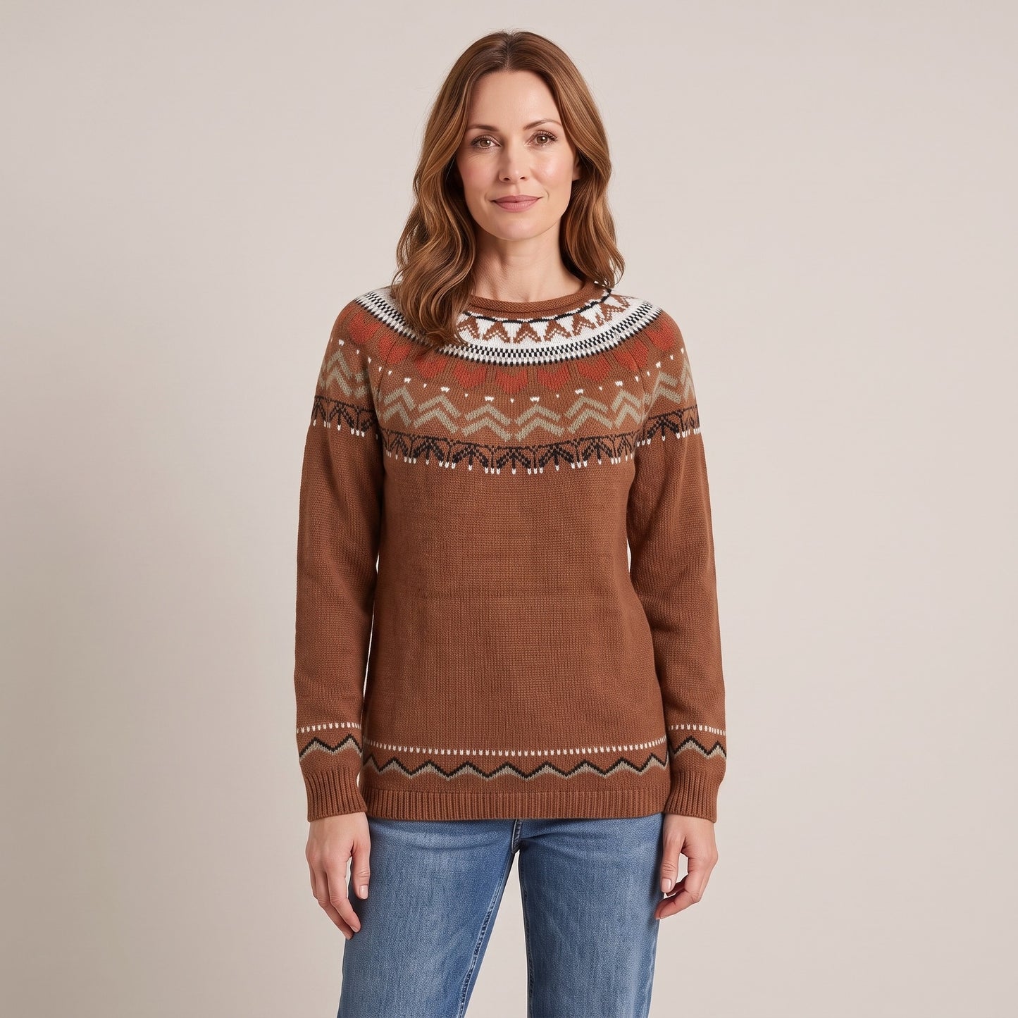 Corinne fair isle sweater, beeld 2