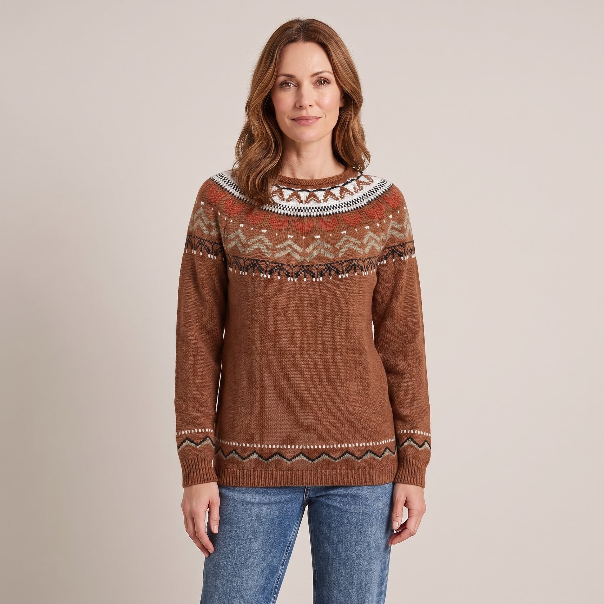 Corinne fair isle sweater, beeld 2