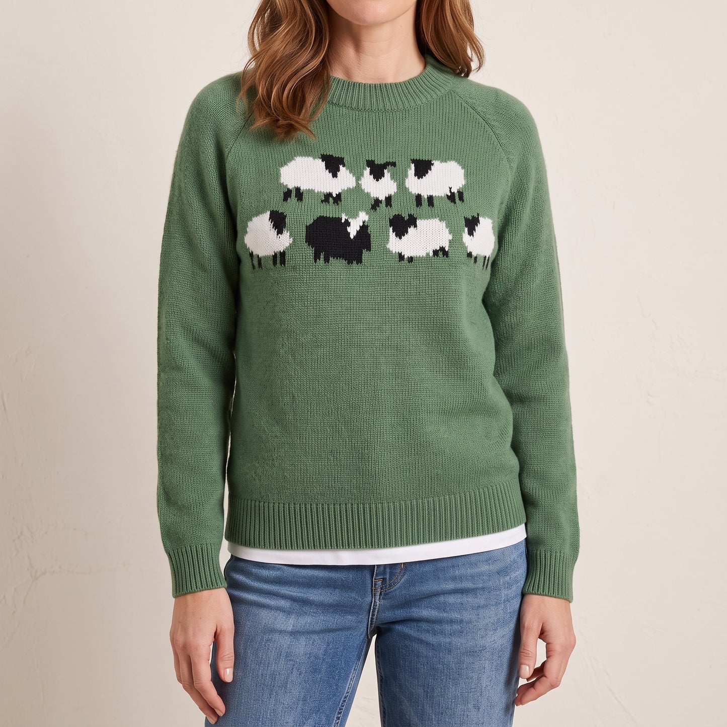 Winona sheep motif sweater, beeld 1